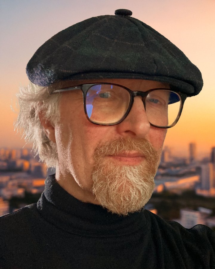 Portrait of Jes Benstock, artist filmmaker